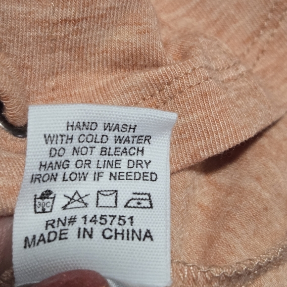 Peach Love Womens Peach Lace Up Front Puff Sleeve Corset Style Top Size Large - Picture 6 of 8